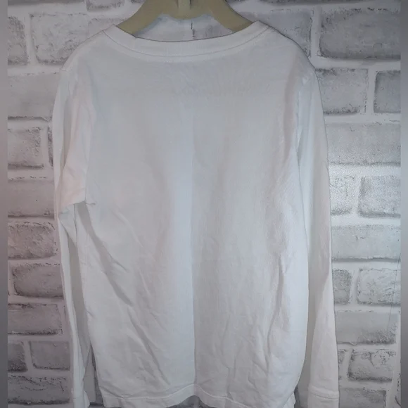 Sm Sz 8 Kids Nike White Long Sleeve Shirt - Picture 2 of 7